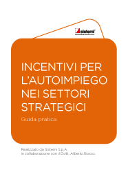 Cover GUIDA Incentivi Autoimpiego Settori Strategici SLI