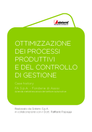 Cover WP Case History Ottimizzazione Processi Produttivi Controllo Gestione SLI