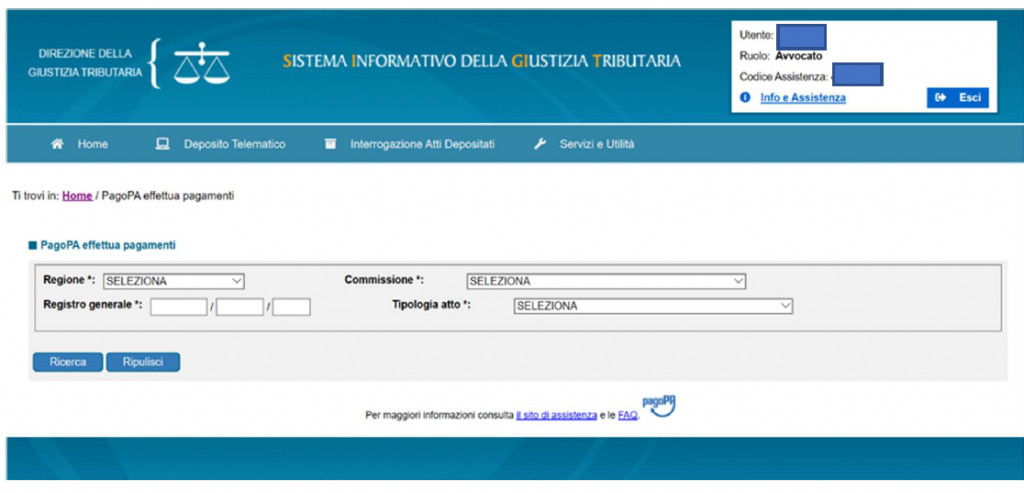 Contributo Unificato Telematico PagoPA